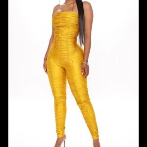Bold Gold one piece jumpsuit